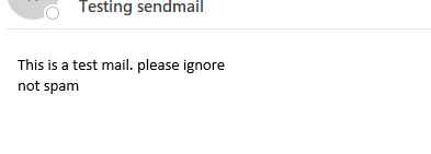 sendmail